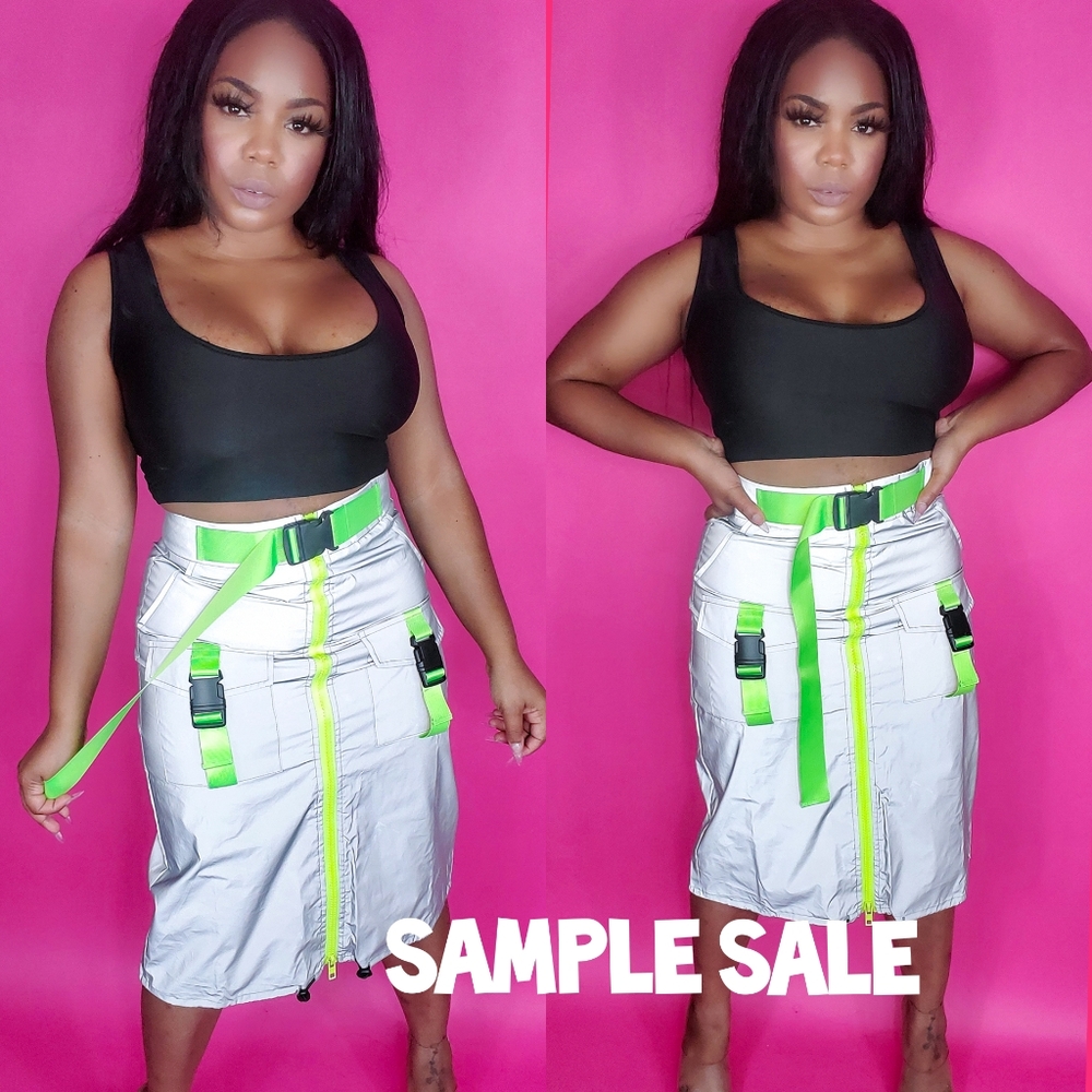 "5th Dimension"  Windbreaker skirt SAMPLE SALE